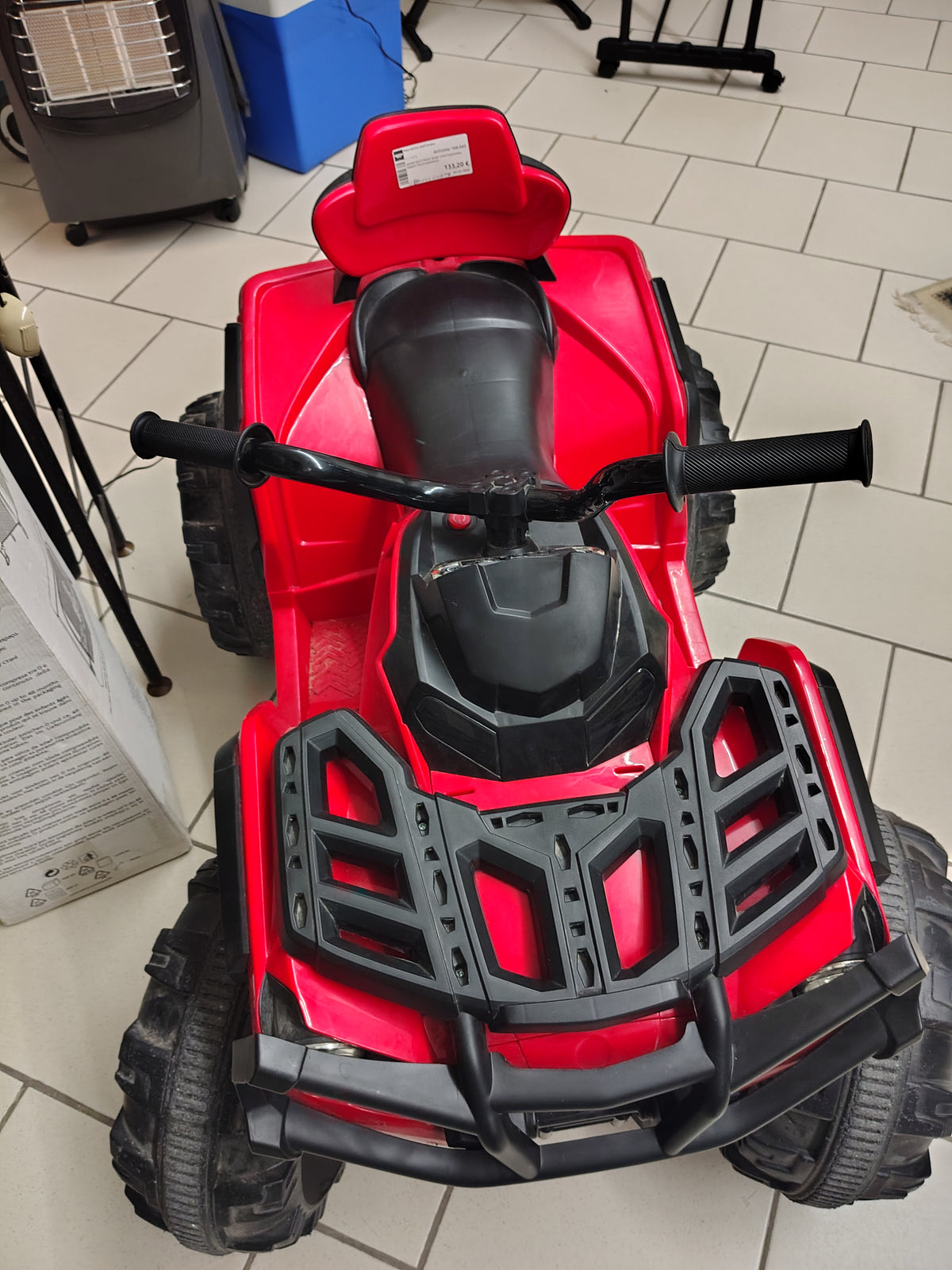 Quad Elettrico Baby Car Funziona Senza Telecomando Carica Batterie Nel Cassetto