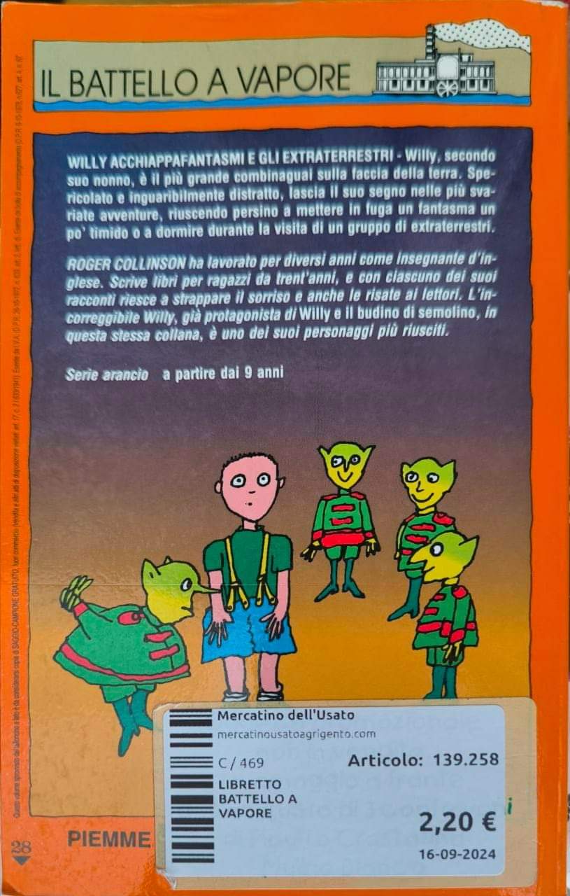Fumetto libro battello a vapore