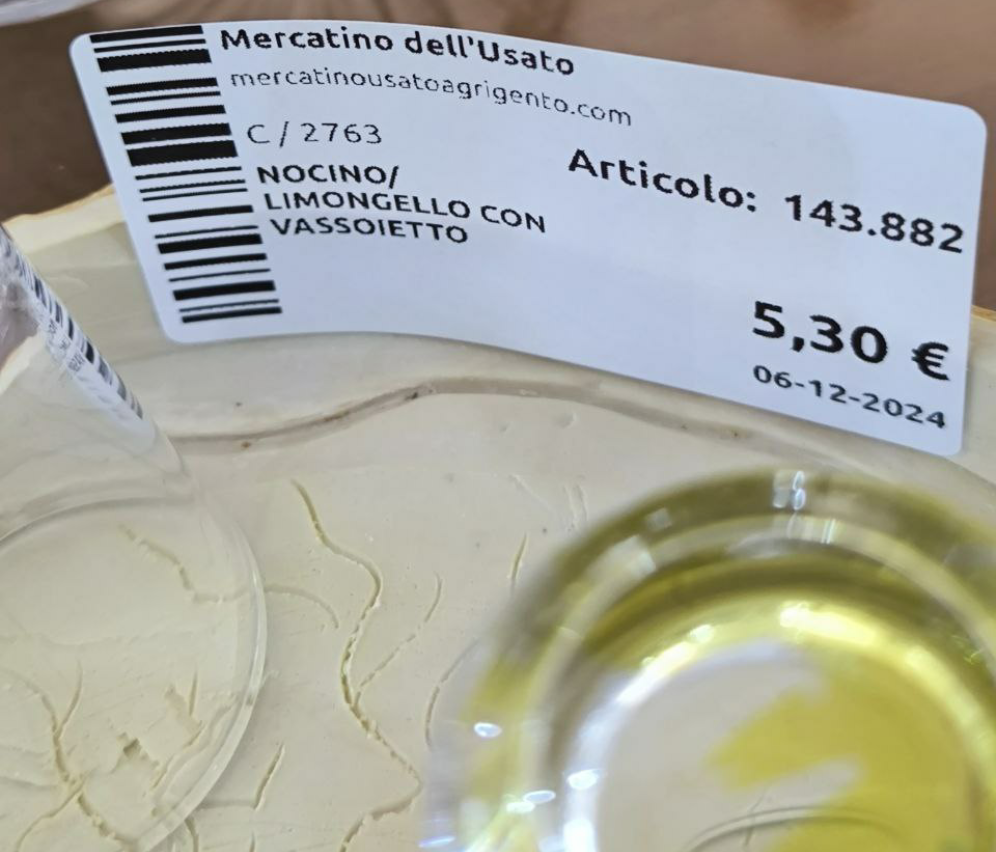 BICCHIERINI NOCINO/LIMONCELLO CON VASSOIETTO