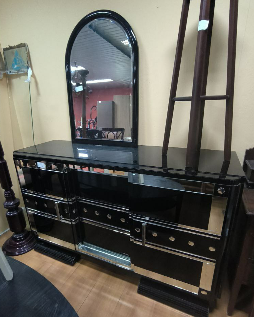 Vecchia Madia R.con Specchi Design Anni 50/60