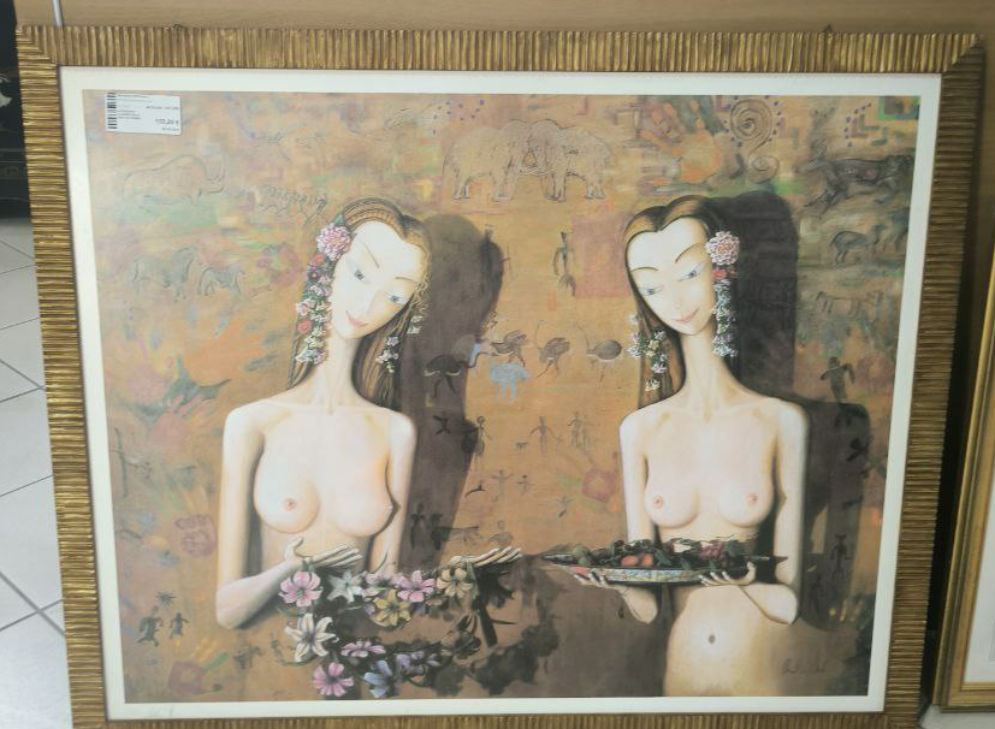 Litografia Claudio Sala Nudi Di Donna