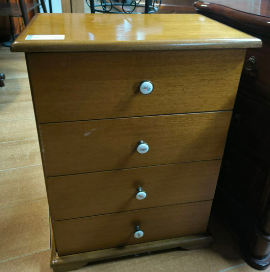 Mobiletto Comodino 4 Cassetti R.