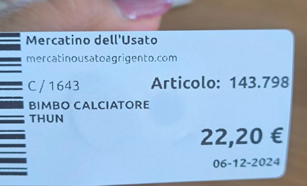 BIMBO CALCIATORE THUN