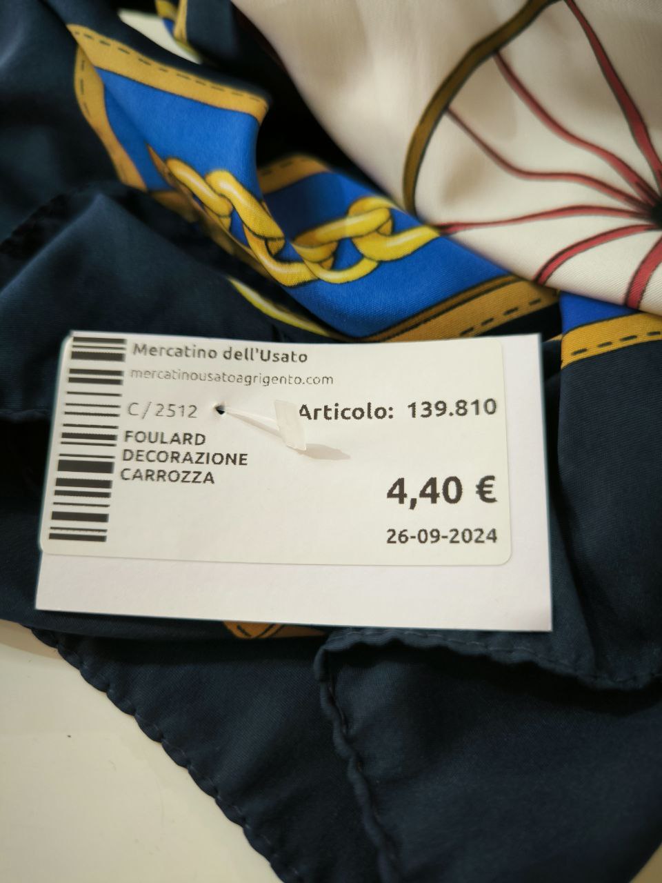 FOULARD DECORAZIONE CARROZZA