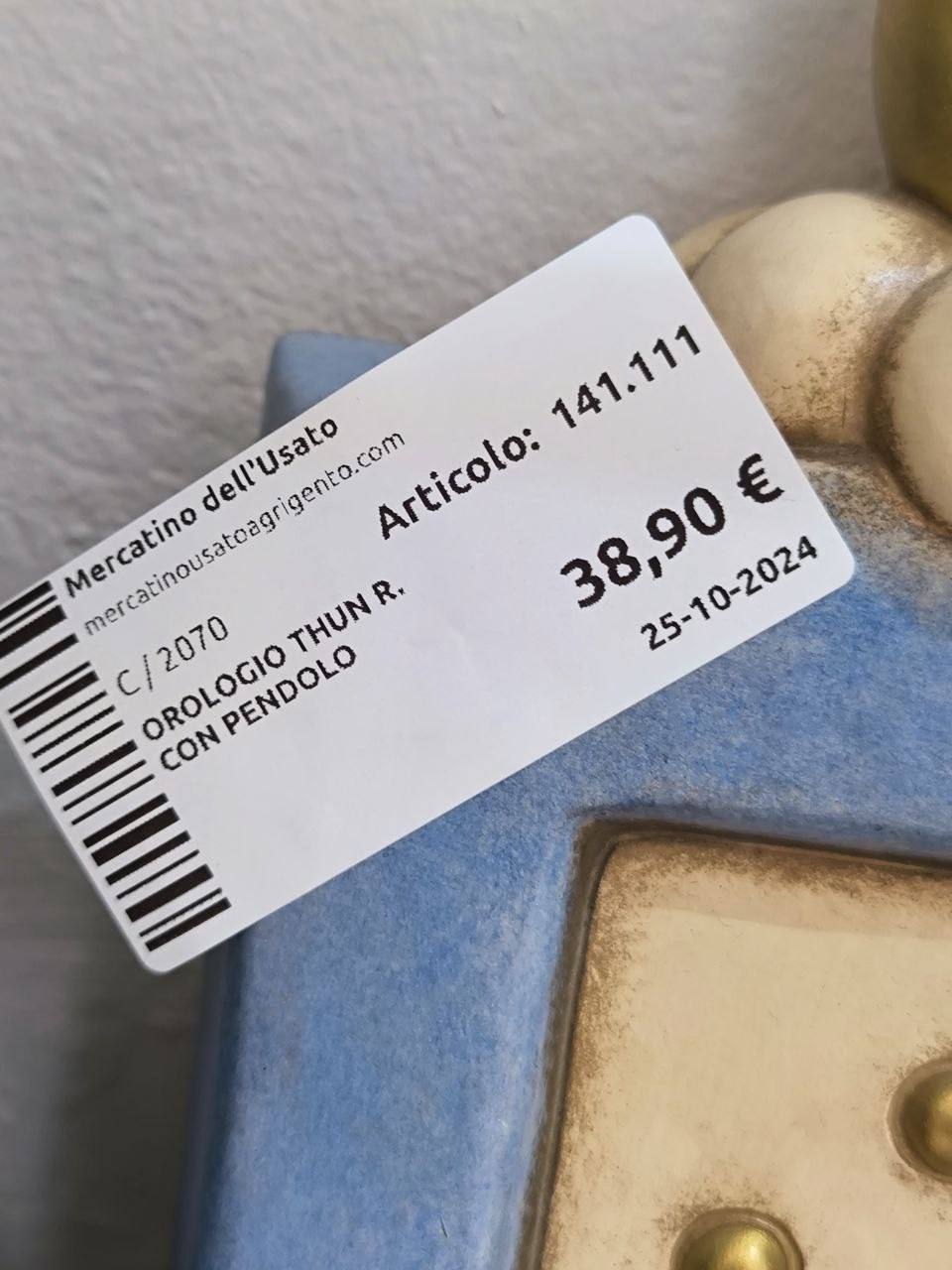 OROLOGIO A PENDOLO THUN R.