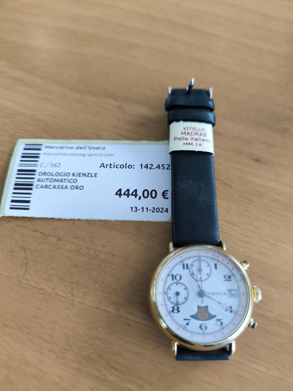 OROLOGIO KIENZLE AUTOMATICO CARCASSA ORO