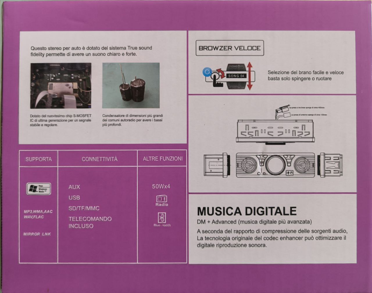 STEREO AUTO MULTIFUNZIONE
+ TLC NUOVO