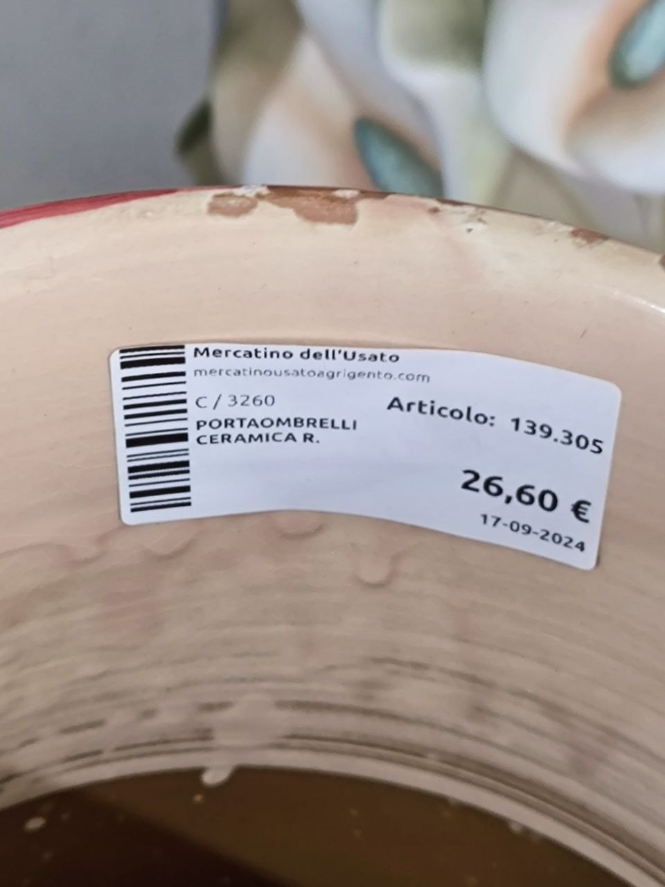 PORTAOMBRELLI CERAMICA R.