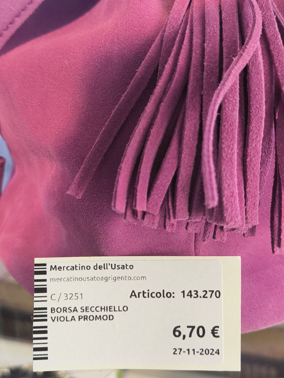 BORSA SECCHIELLO VIOLA PROMOD