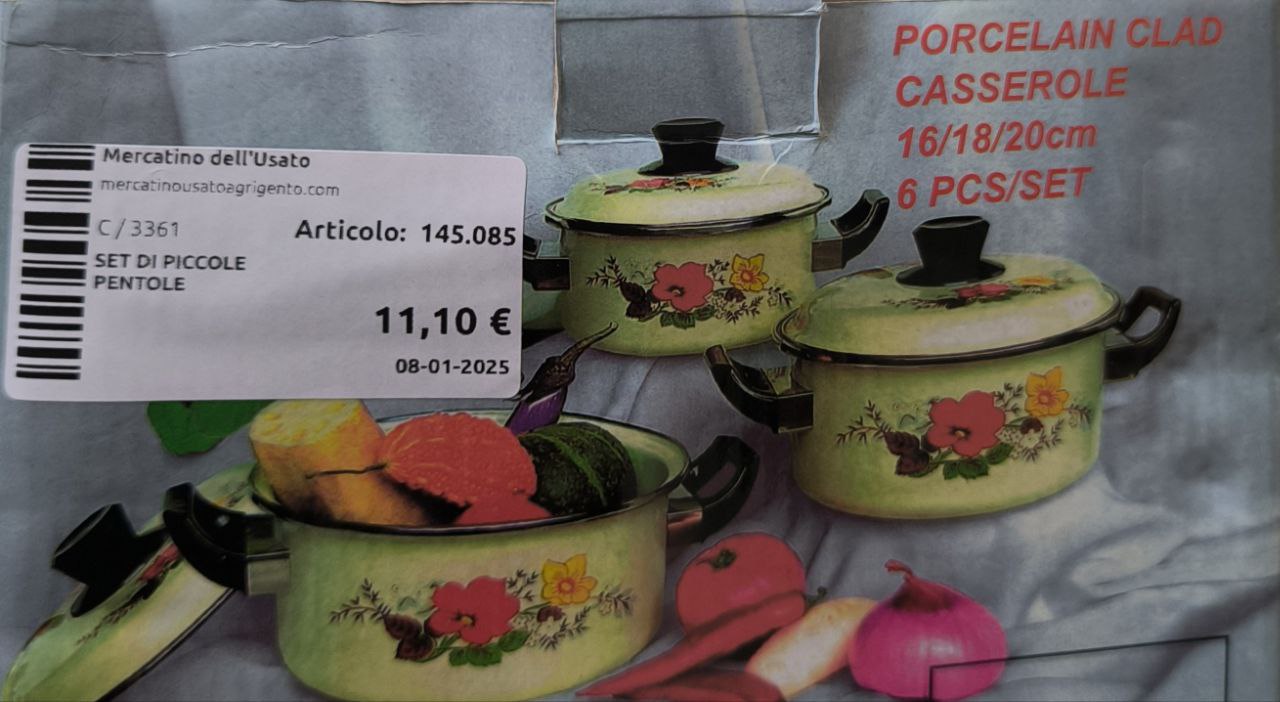 SET PICCOLE PENTOLE