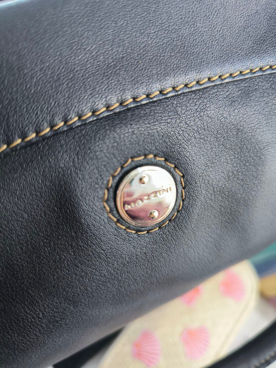 BORSA NERA IN PELLE MAZZINI