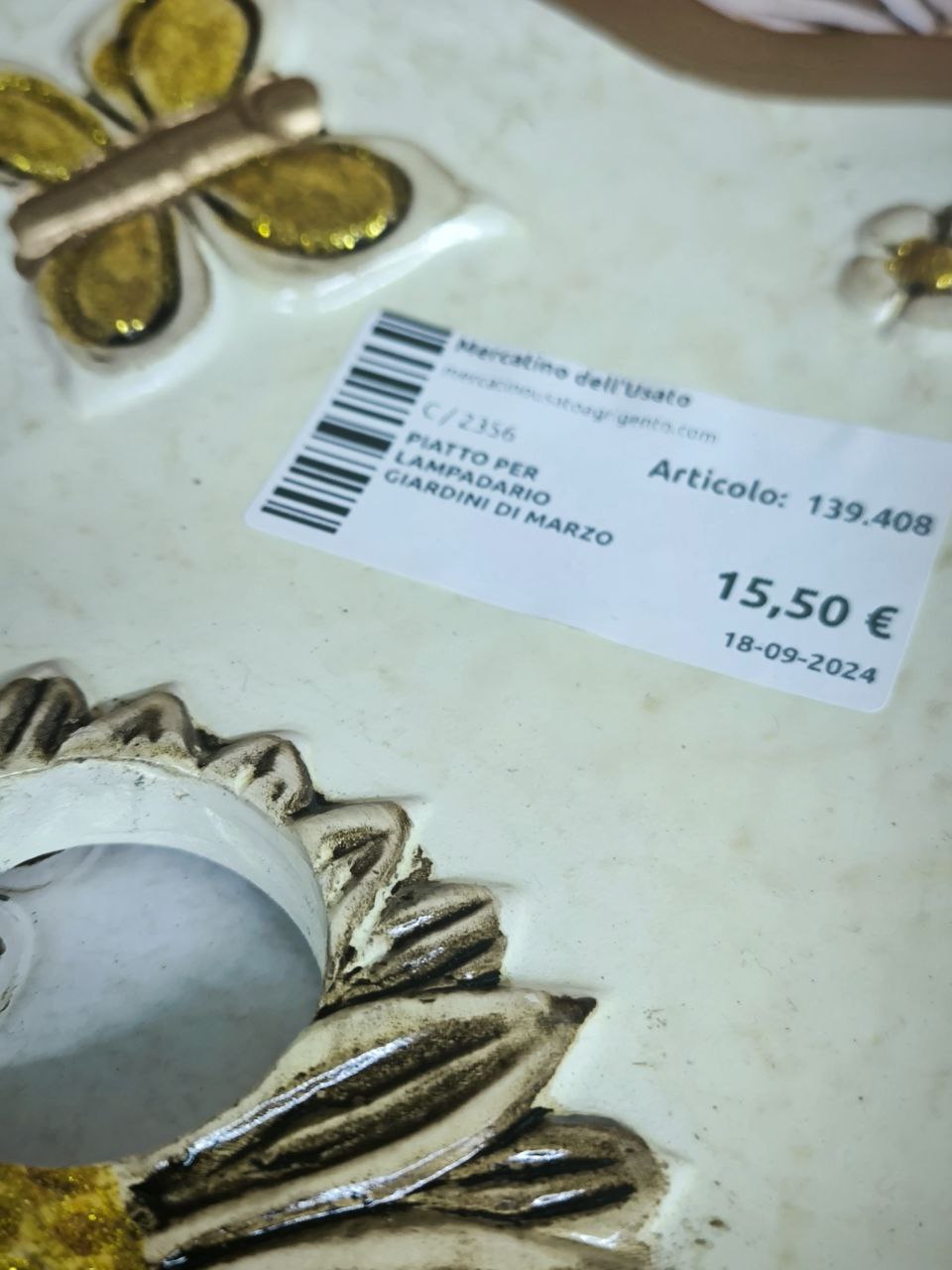 Piatto Per Lampadario Giardini Di Marzo
