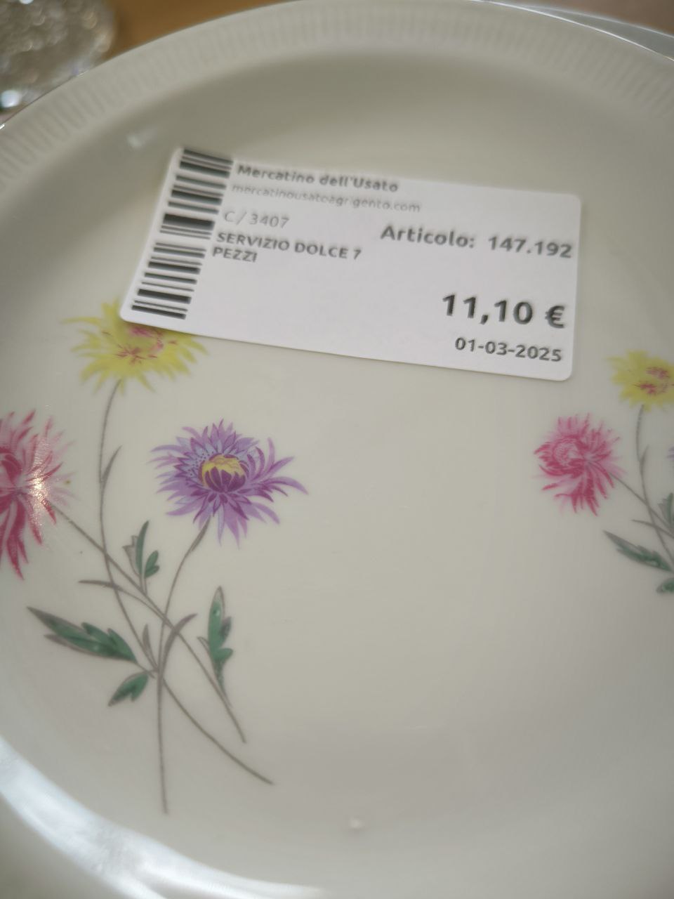 Servizio Dolce 7 Pezzi