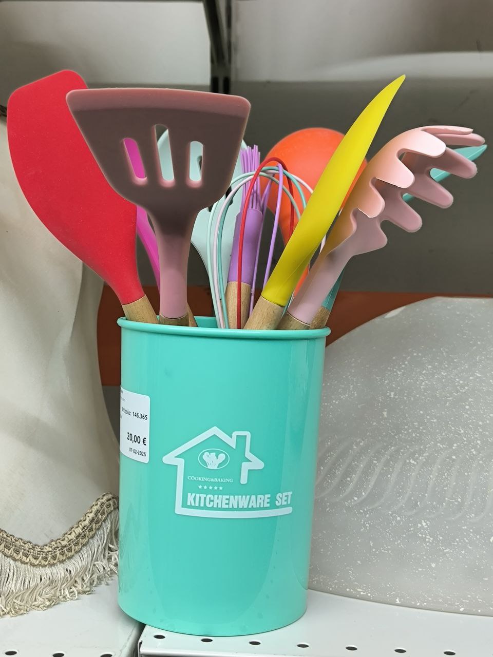 Contenitore Con Utensili In Silicone