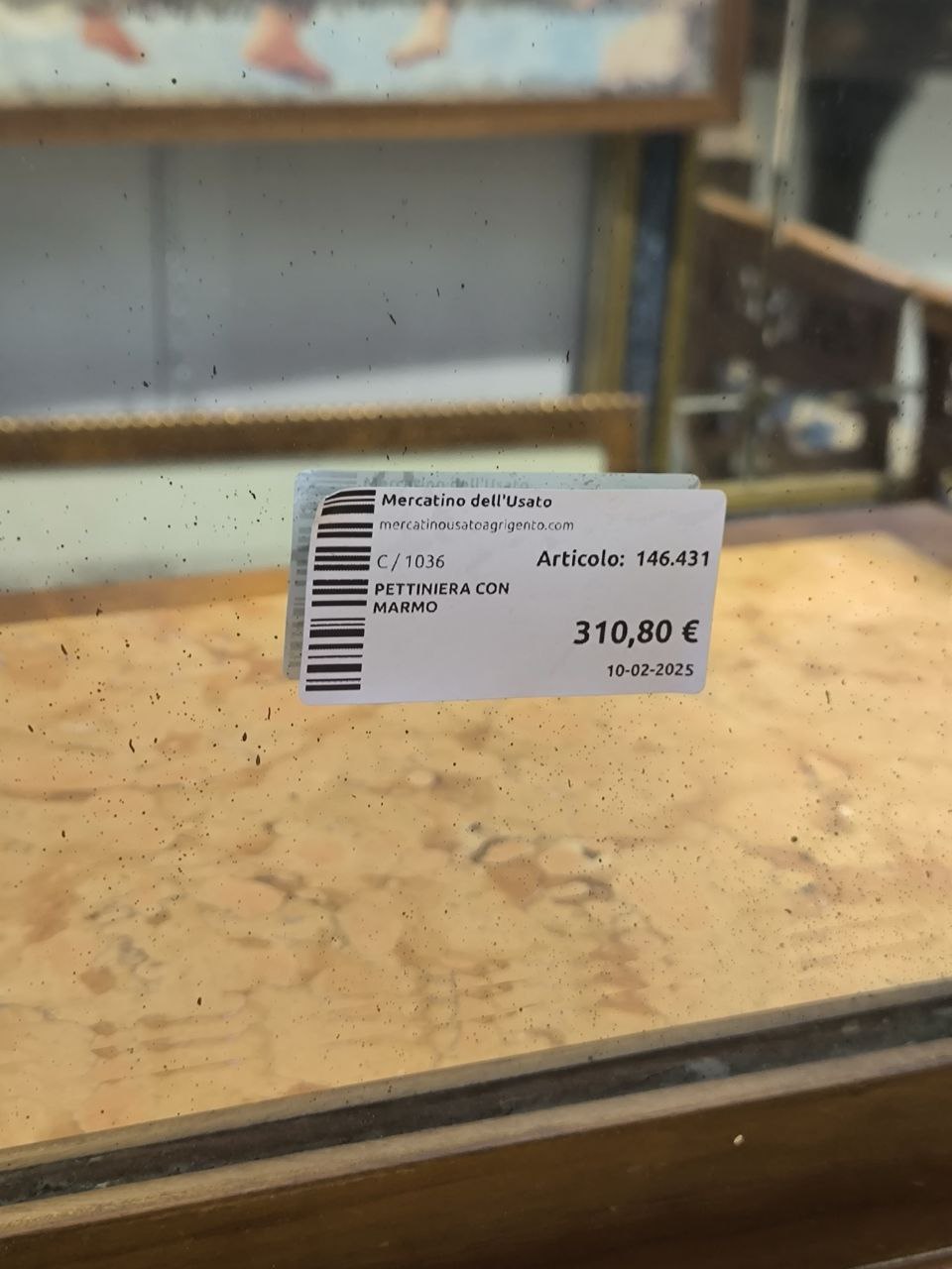 Pettiniera Con Marmo