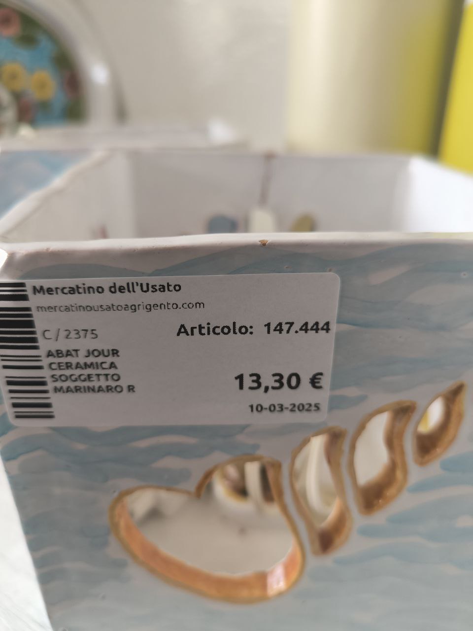 Abat Jour Ceramica Soggetto Marinaro R