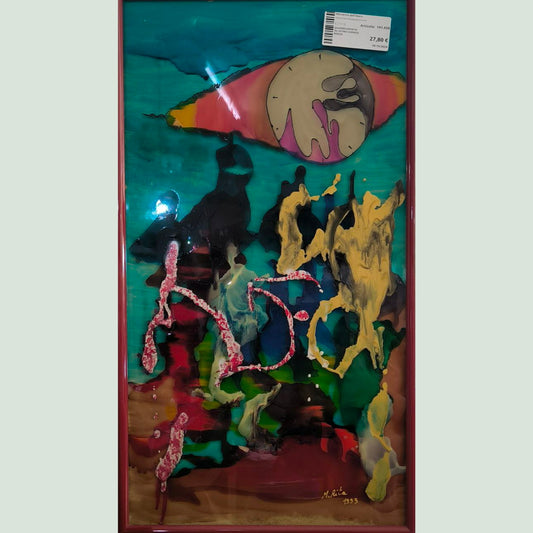 QUADRO DIPINTO SU VETRO