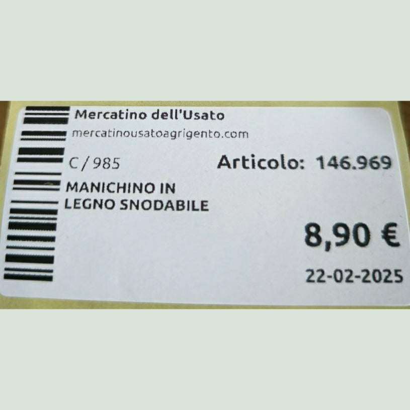Manichino In Legno Snodabile