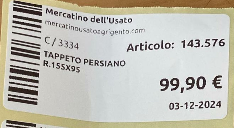 TAPPETO PERSIANO 155x95