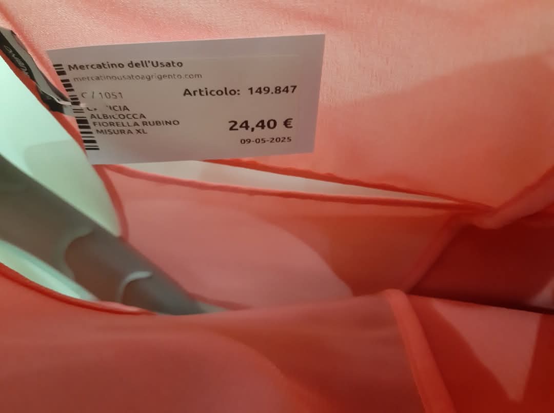 Camicia Albicocca Fiorella Rubino Misura Xl