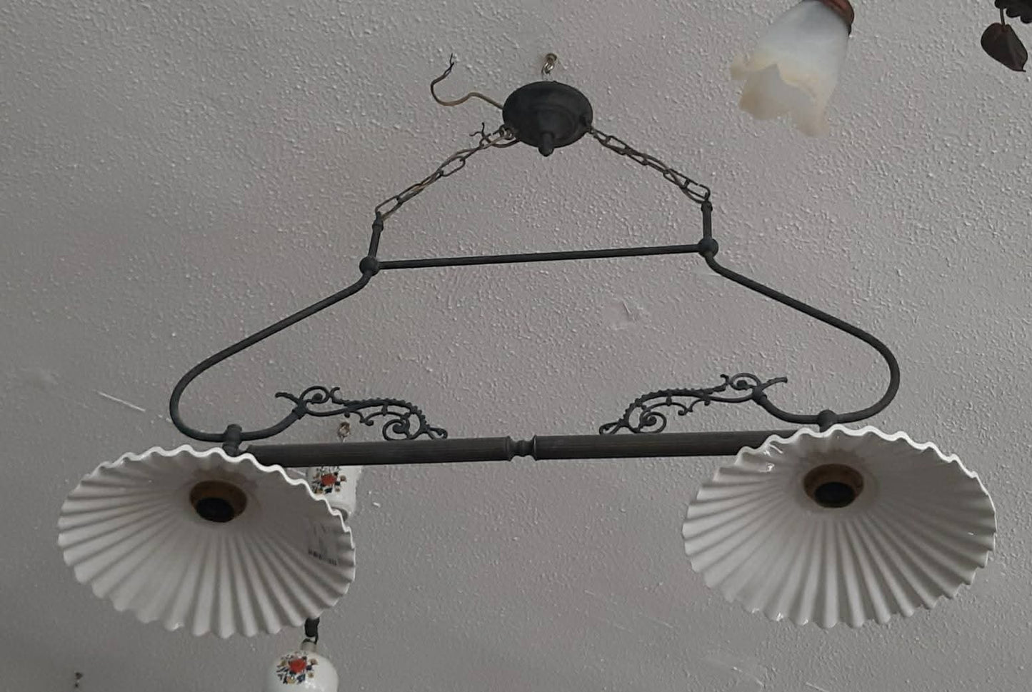 Bilanciere Ferro Battuto 2 Coppe Ceramica