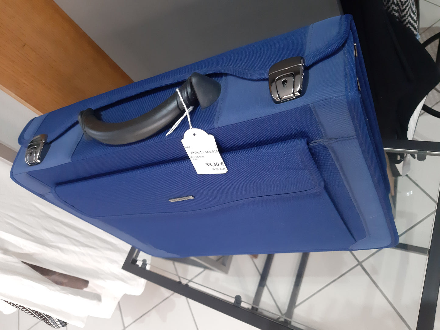 Borsa Propfessionale Blu Navigarew+porta Pc