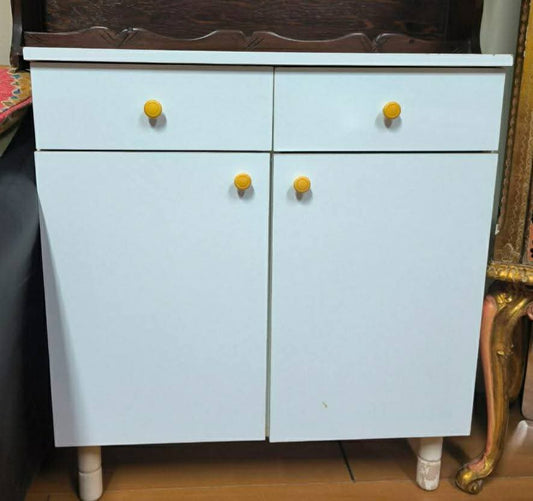 Mobiletto Bianco 2 Sportelli 2 Cassetti