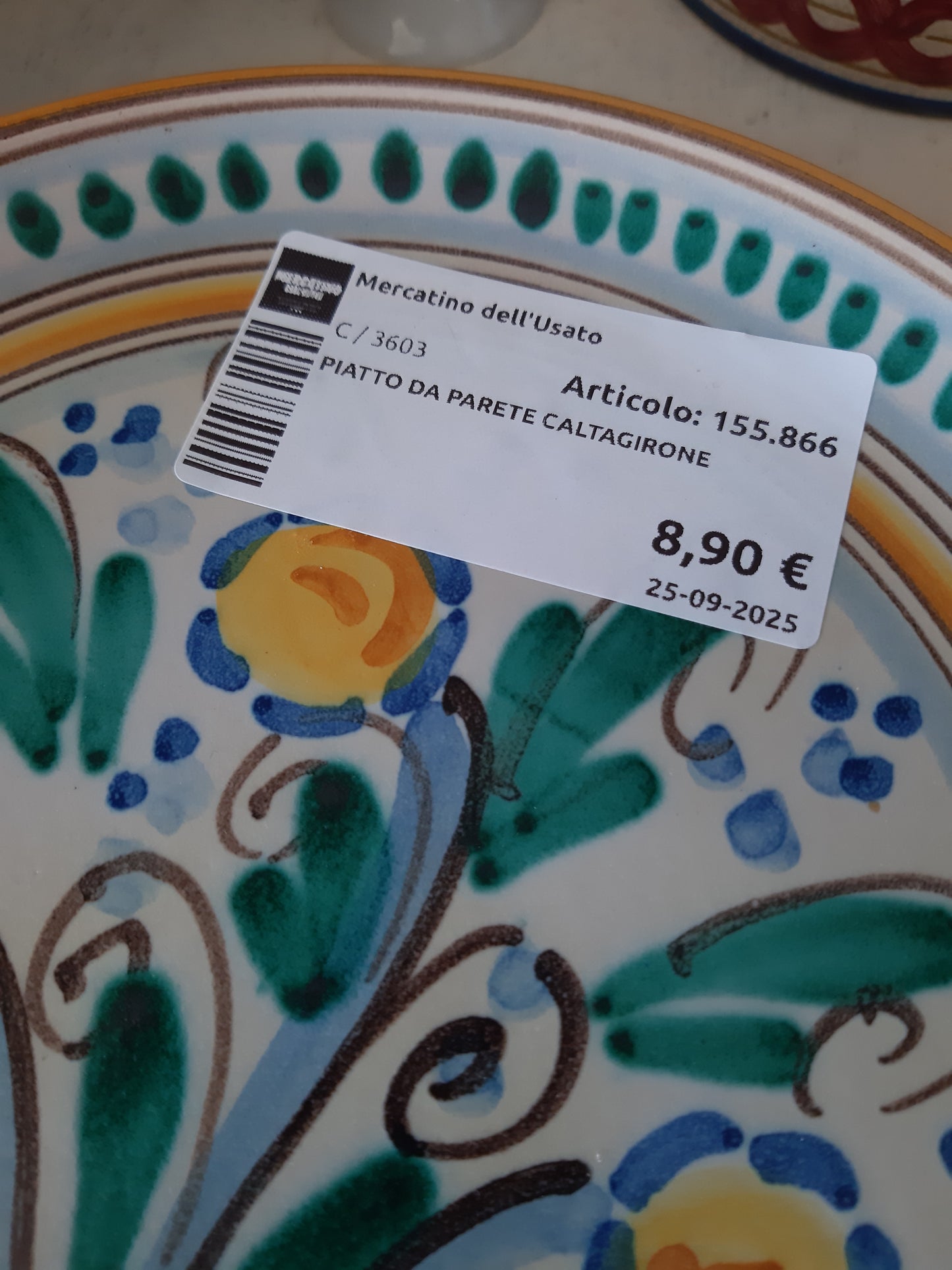 Piatto Da Parete Caltagirone