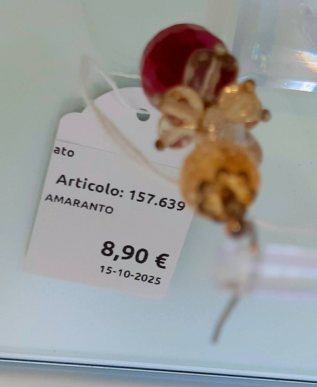 Orecchini Pietre Amaranto