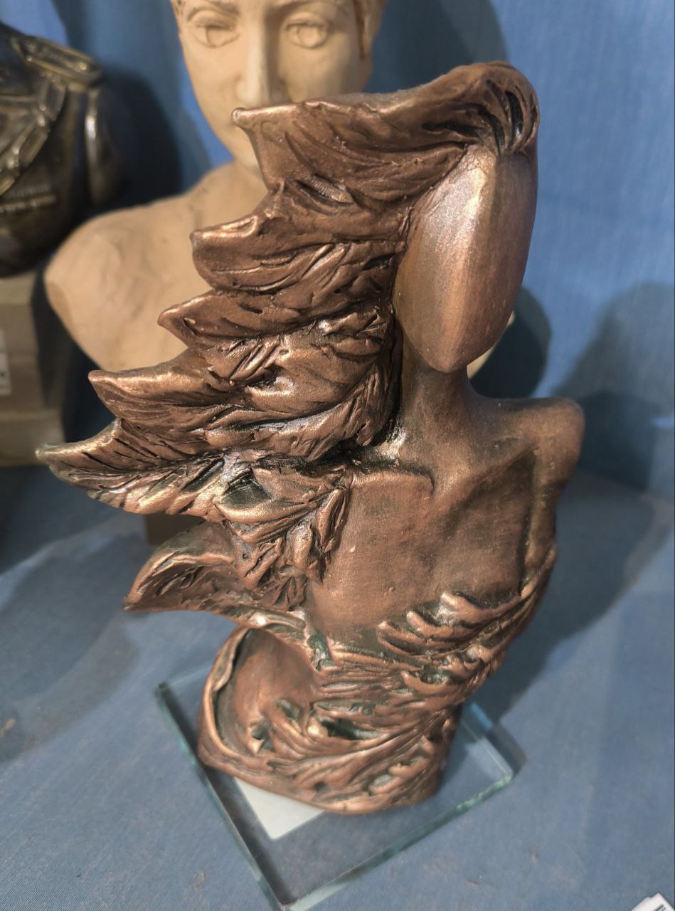 Statuetta Color Bronzo Ceramica