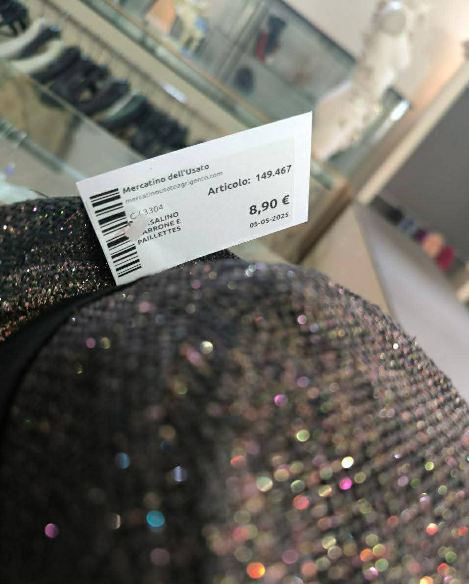 Borsalino Marrone E Paillettes