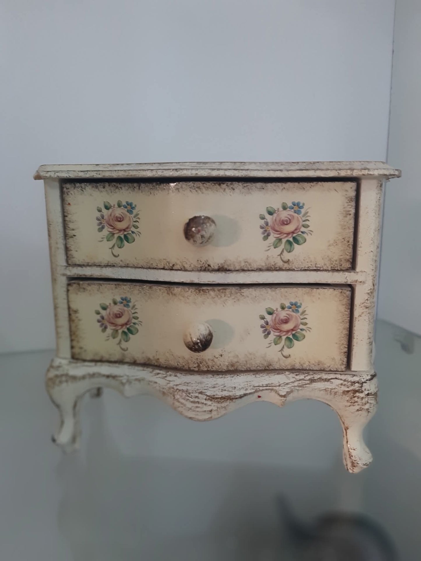 Porta Gioie A Cassetti Decoopage