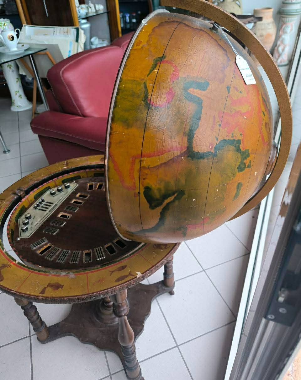Televisore Radio Anni 60 Struttura Mappamondo