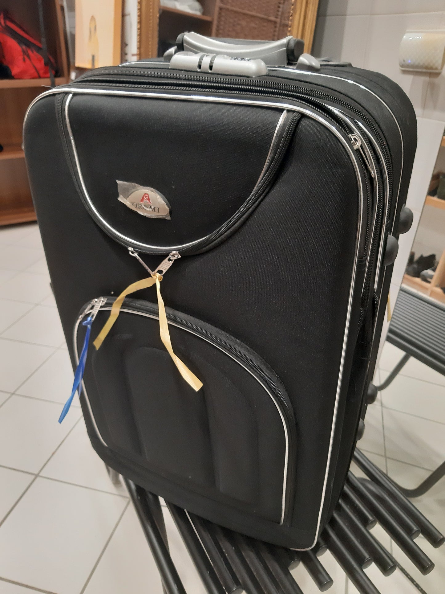 Valigia Grande Nera Or & Mi Con Combinazione