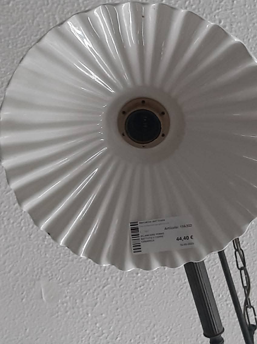 Bilanciere Ferro Battuto 2 Coppe Ceramica