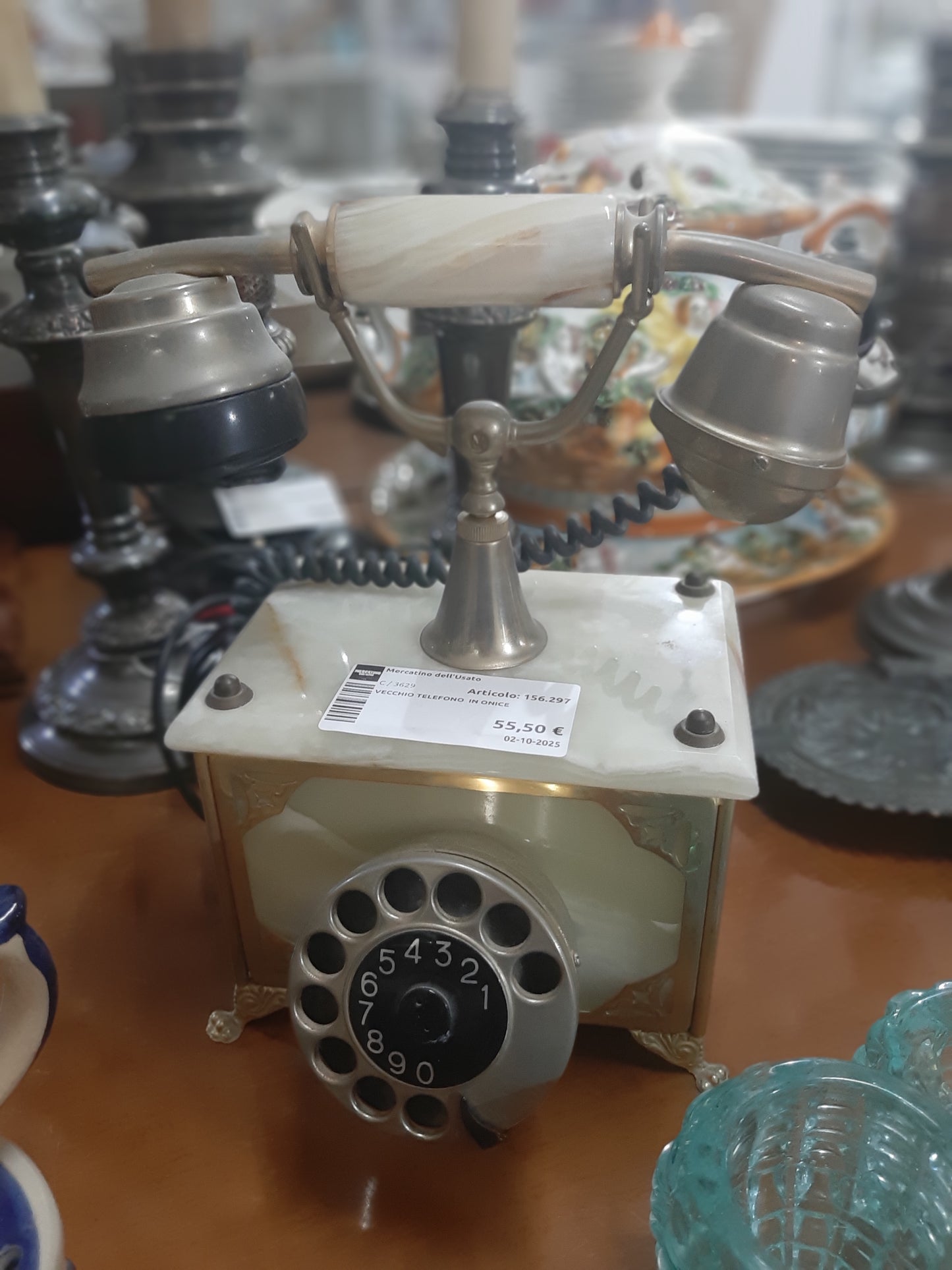 Vecchio Telefono  In Onice