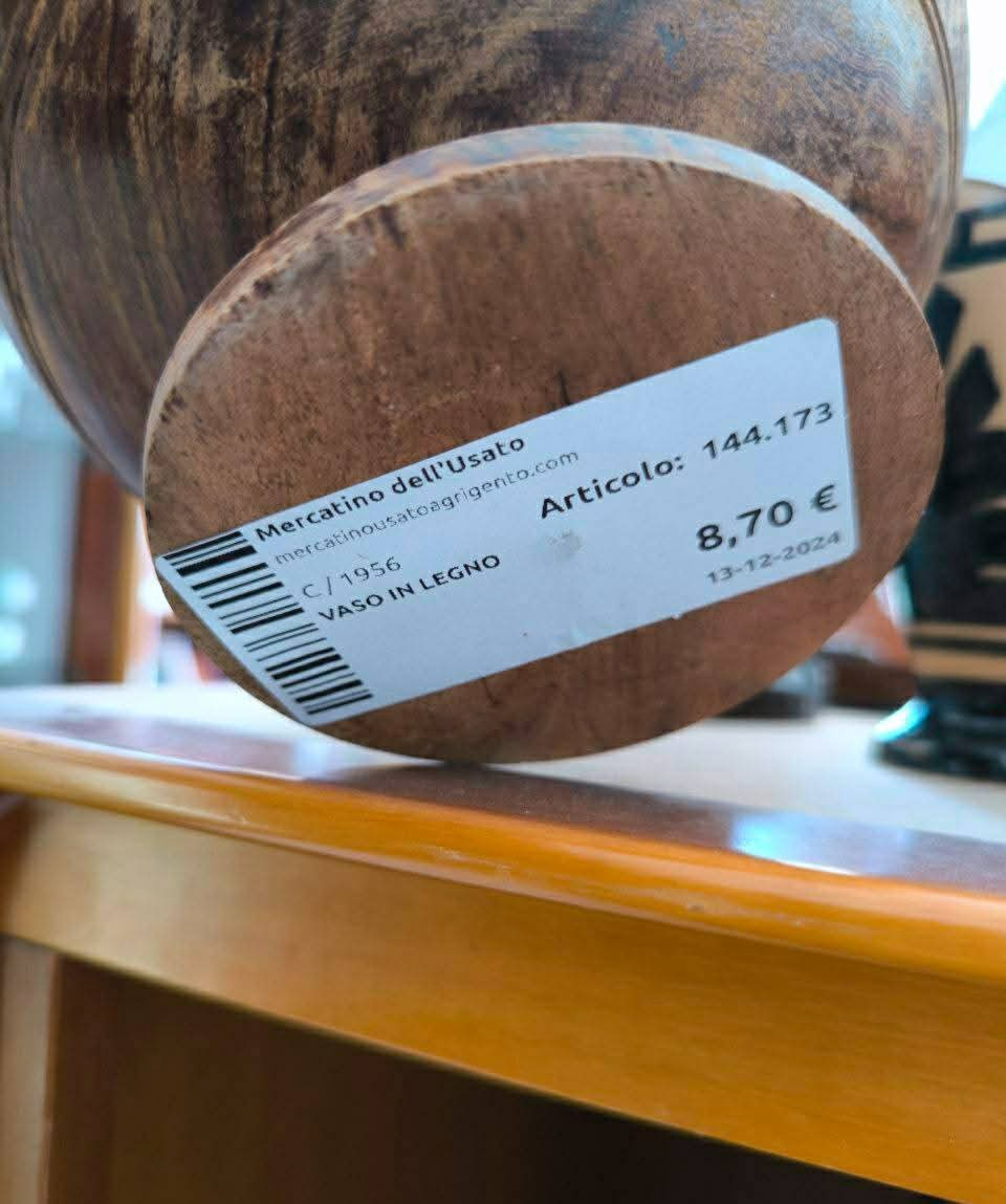 Vaso In Legno