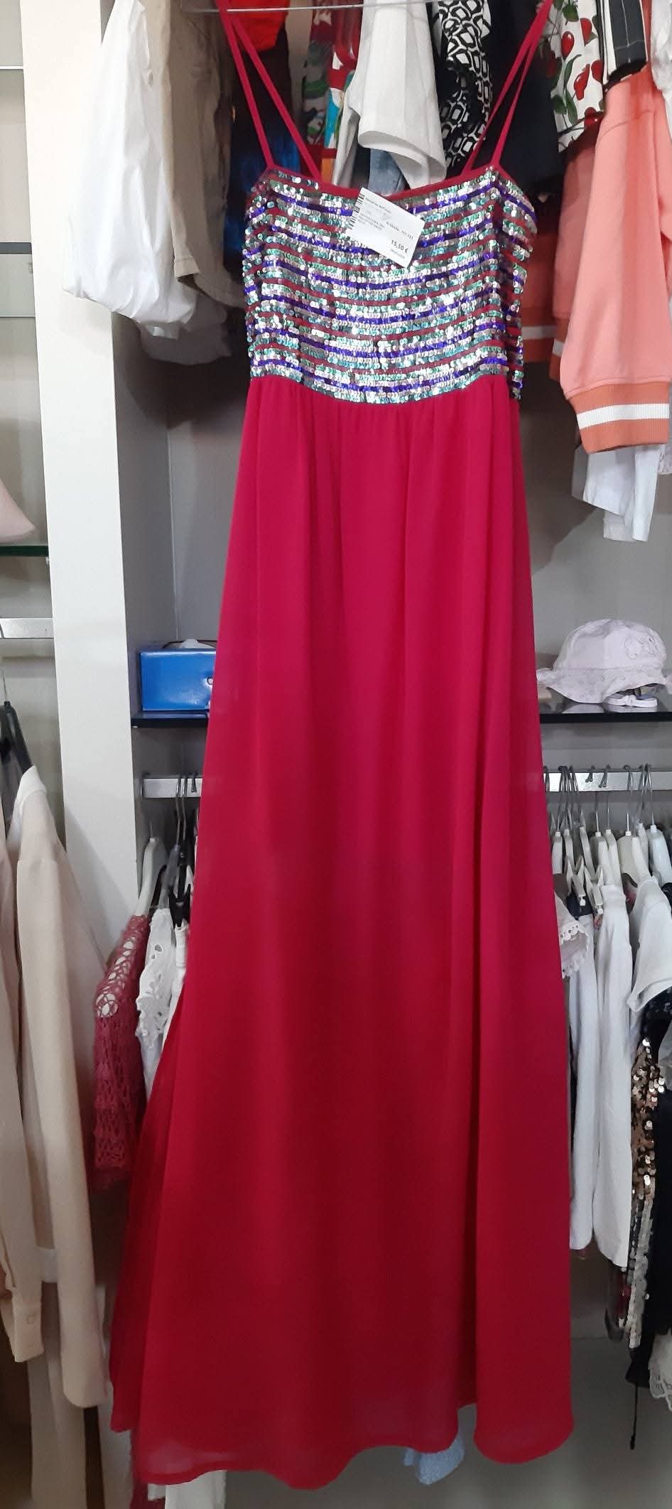 Vestito Fuxia Con Paillettes Gaudi' Mis-m