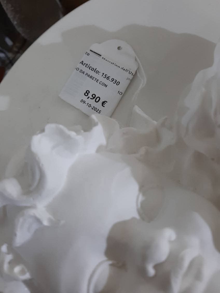 Angioletti In Gesso Da Parete Con Gancio
