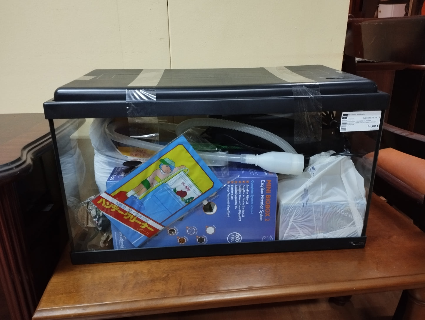 Acquario Competo Di Pompa Illuminazione Forbici Pulitore Da Fondale