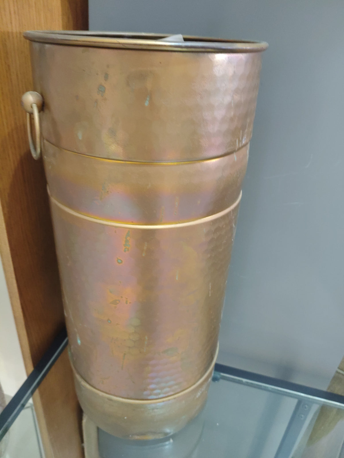 Vecchio Porta Ombrelli Ottone R.