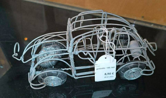 Modellino Macchina In Fil Di Ferro