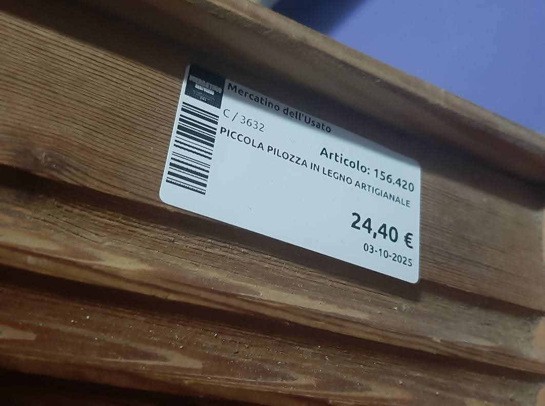 Piccola Pilozza In Legno Artigianale