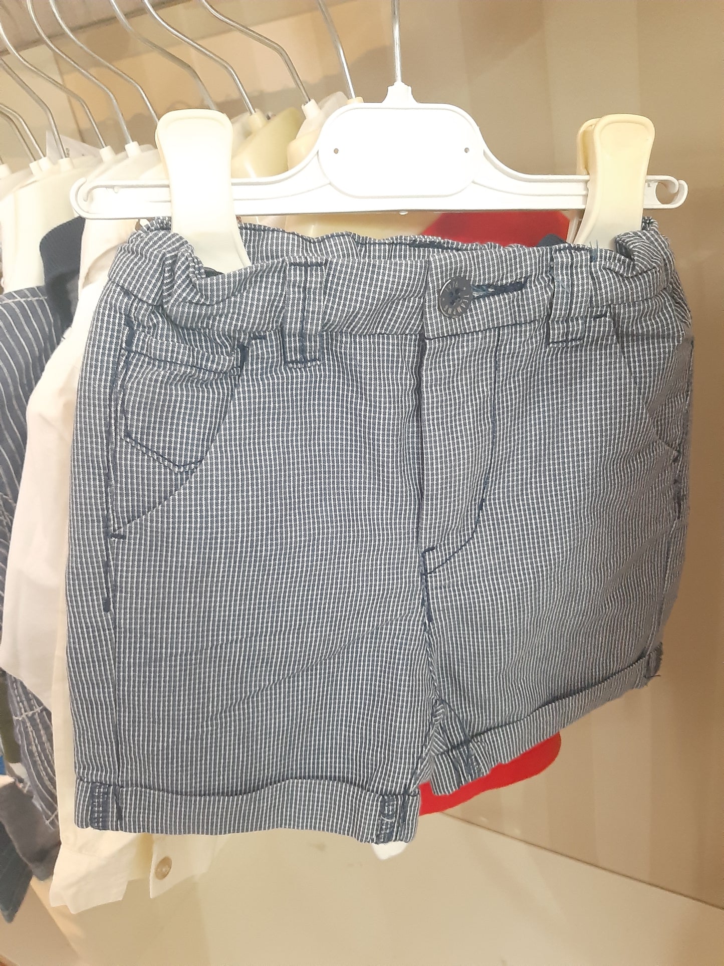 Pantaloncino A Quadri Blu Primigi 12mesi