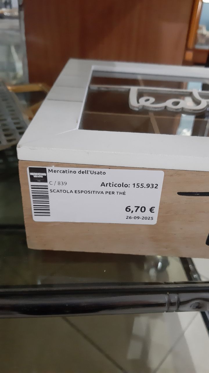 Scatola Espositiva Per Thè
