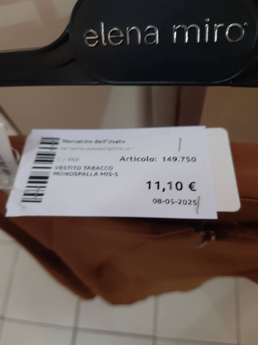 Vestito Tabacco Monospalla Mis-s
