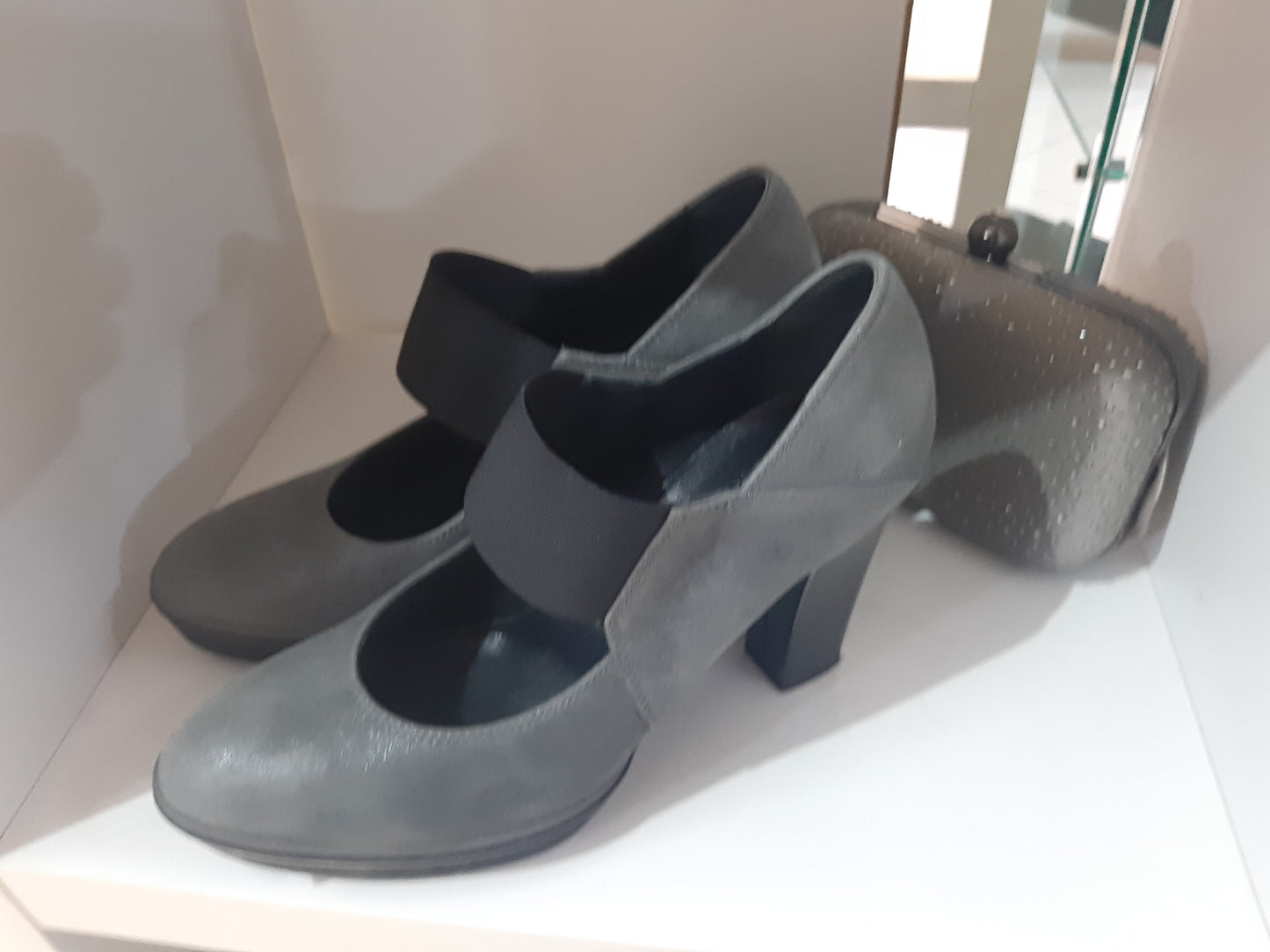 Scarpe Grigie Con Tacco Hogan Mis 36-37