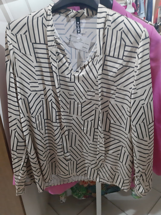Camicia Avorio E Nera Mis-m