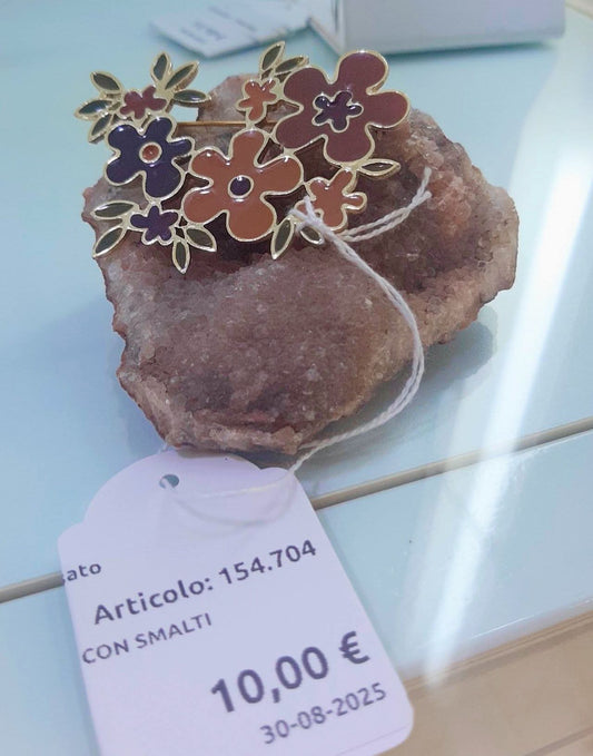 Moderna Spilla Con Smalti