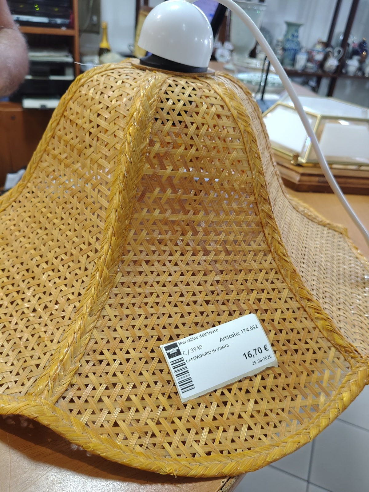 Lampadario In Vimini